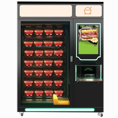 Caldo dell'alimento distributore il distributore automatico automatico dello scaffale della macchina degli alimenti a rapida preparazione degli asciugamani