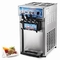 Acciaio inossidabile Soft Serve Ice Cream Machine Commercial Table Top Tre Sapori Con Pompa d'aria
